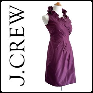 J. Crew Blakely Sleeveless Silk Taffeta Dress Purple Women’s Size 6
